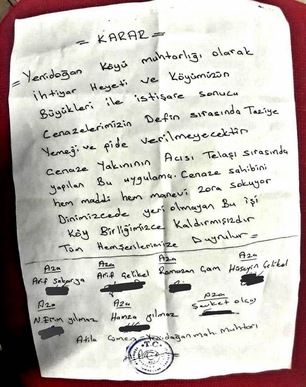 O kentteki mahallede cenaze yemekleri yasaklandı! Mahallede kararı destekleyenlerin oranı şaşırttı 5